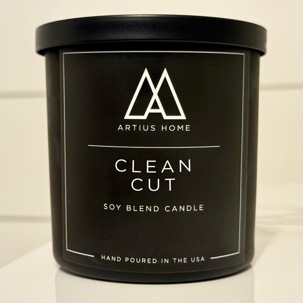 Soy Blend Wood Wick Candle - Clean Cut