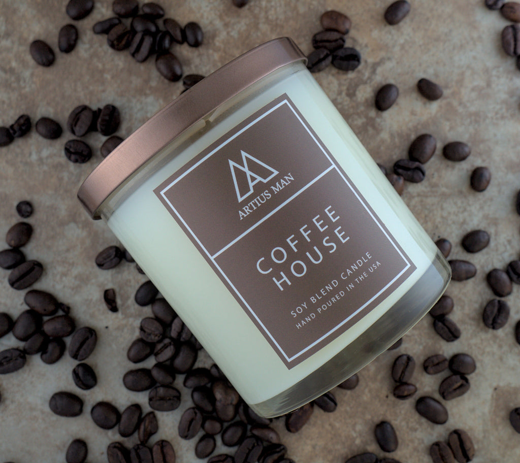 men's coffee candle