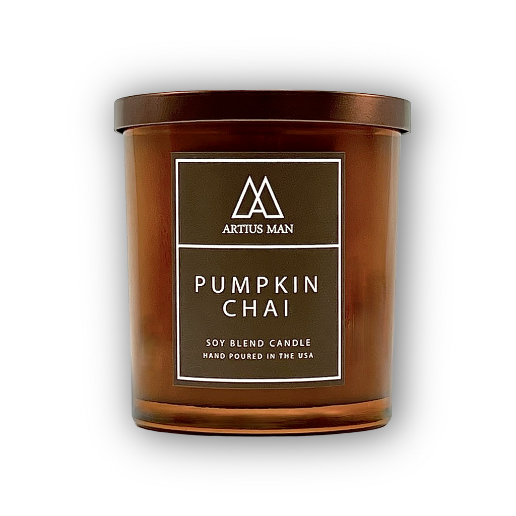 Soy Blend Wood Wick Candle - Pumpkin Chai - Artius Man